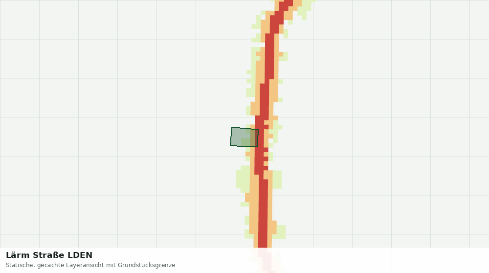 Statische Kartenansicht: Lärm Straße LDEN