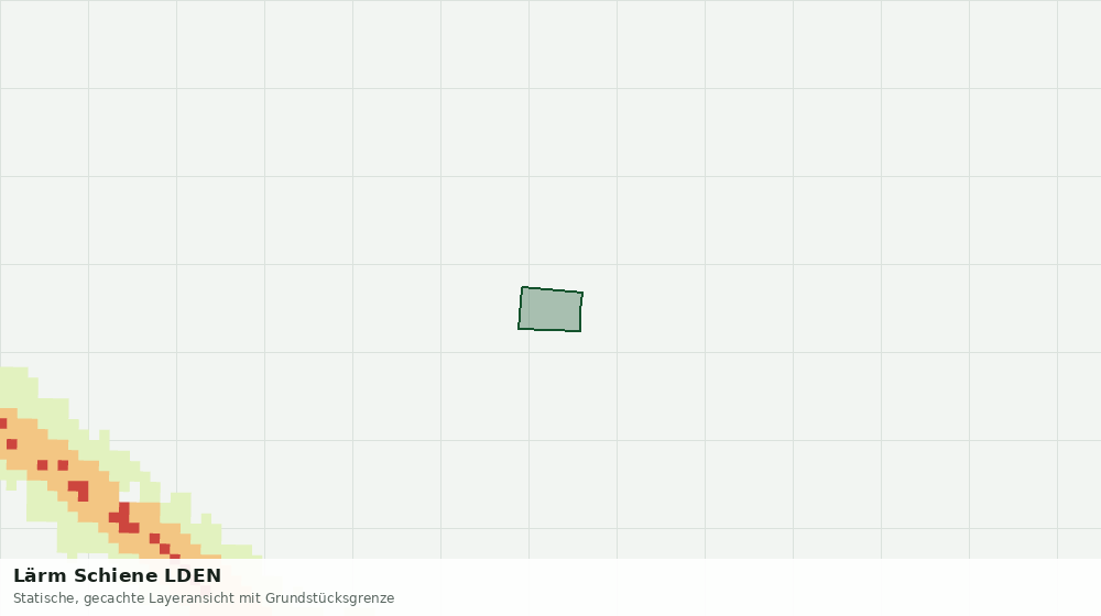 Statische Kartenansicht: Lärm Schiene LDEN