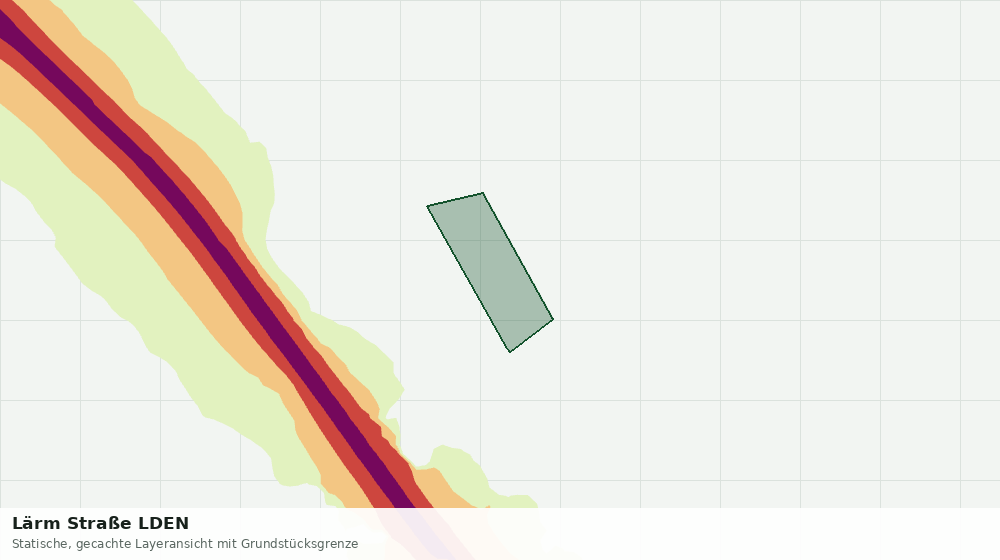 Statische Kartenansicht: Lärm Straße LDEN
