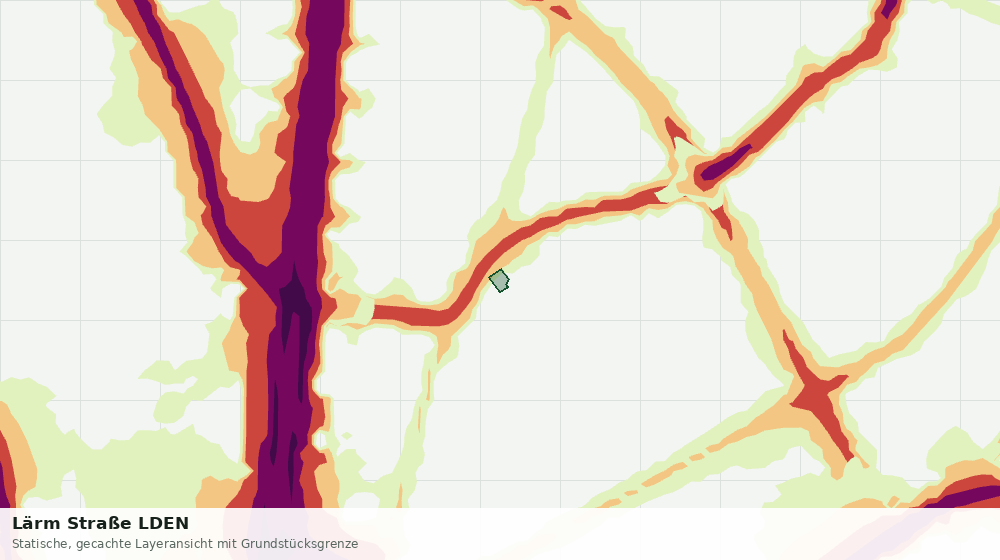 Statische Kartenansicht: Lärm Straße LDEN