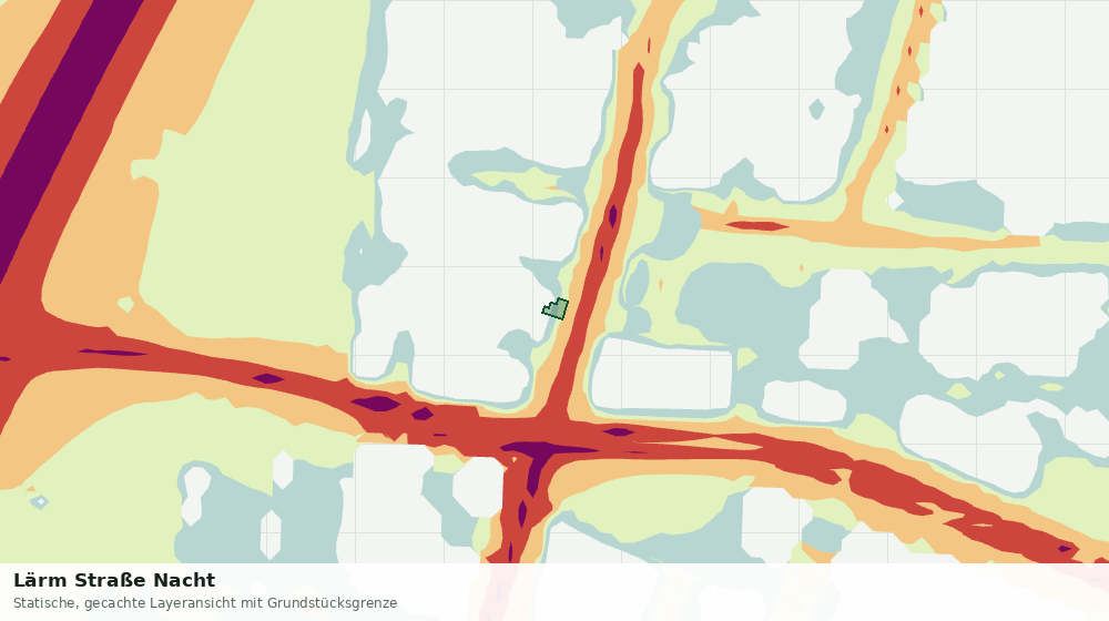 Statische Kartenansicht: Lärm Straße Nacht