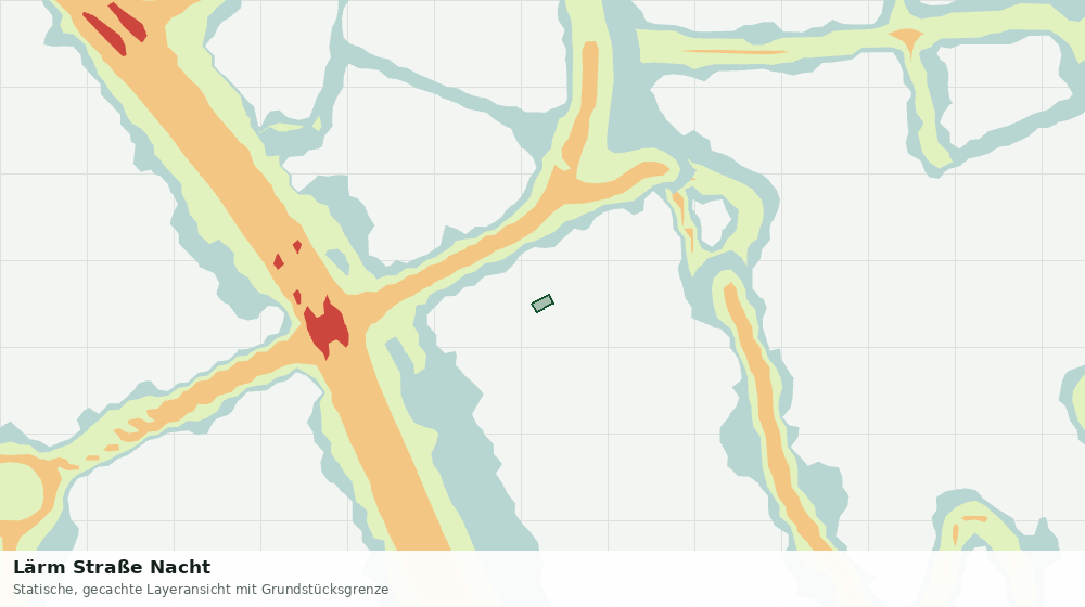 Statische Kartenansicht: Lärm Straße Nacht