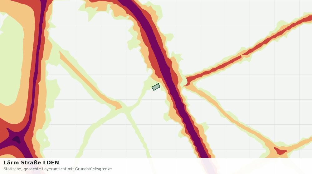 Statische Kartenansicht: Lärm Straße LDEN