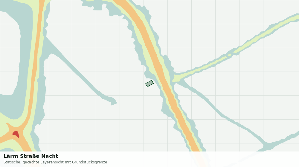 Statische Kartenansicht: Lärm Straße Nacht