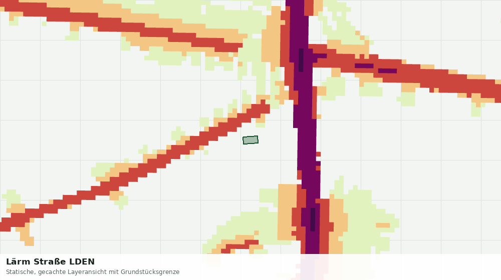 Statische Kartenansicht: Lärm Straße LDEN