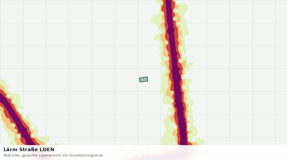 Statische Kartenansicht: Lärm Straße LDEN