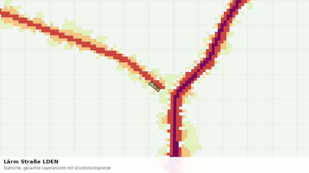 Statische Kartenansicht: Lärm Straße LDEN