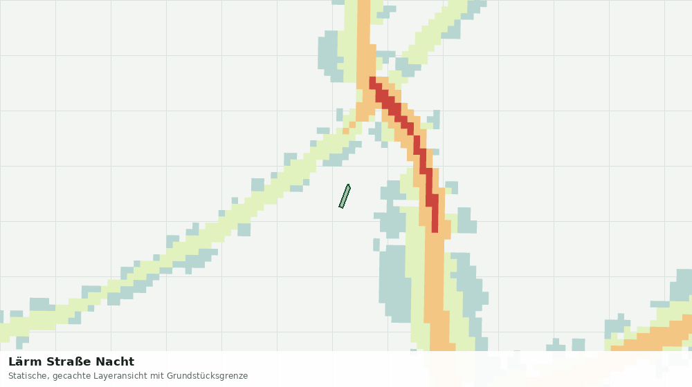 Statische Kartenansicht: Lärm Straße Nacht