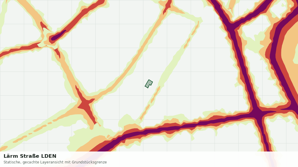 Statische Kartenansicht: Lärm Straße LDEN