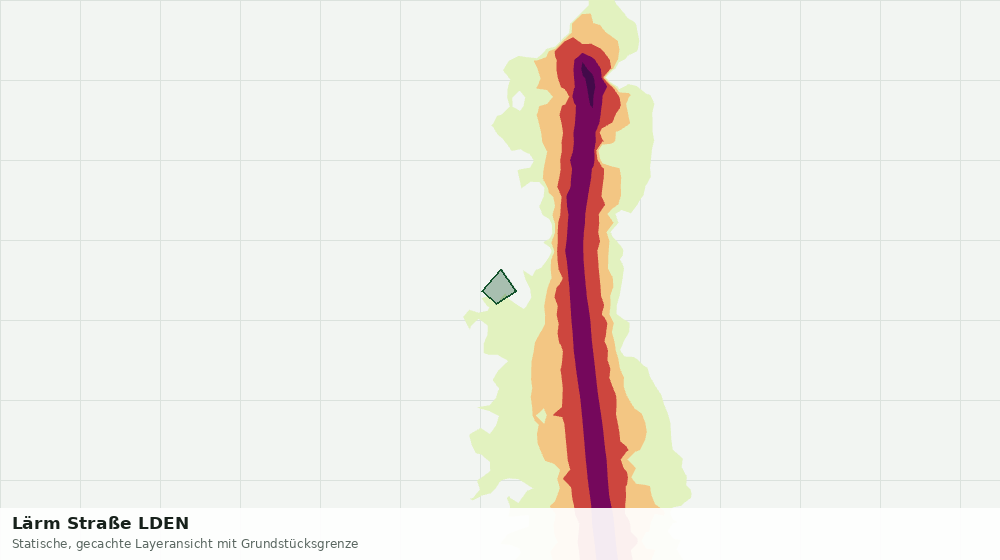Statische Kartenansicht: Lärm Straße LDEN