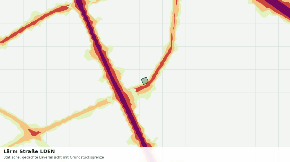 Statische Kartenansicht: Lärm Straße LDEN