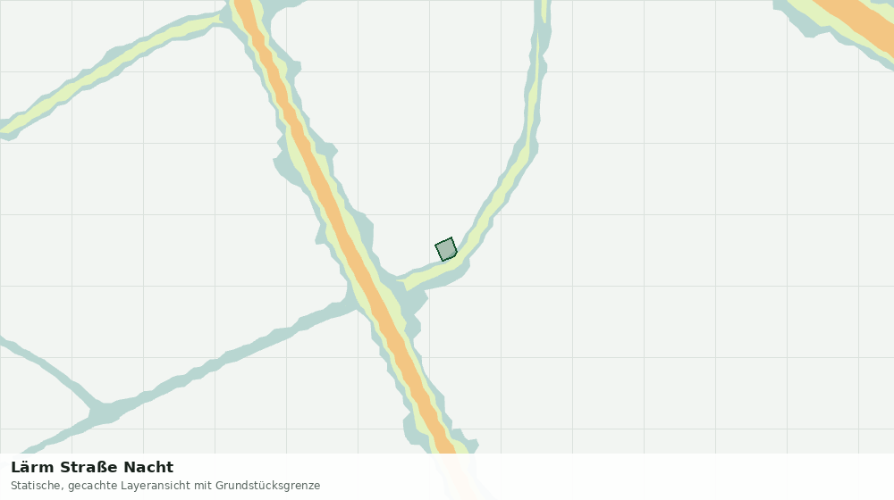 Statische Kartenansicht: Lärm Straße Nacht