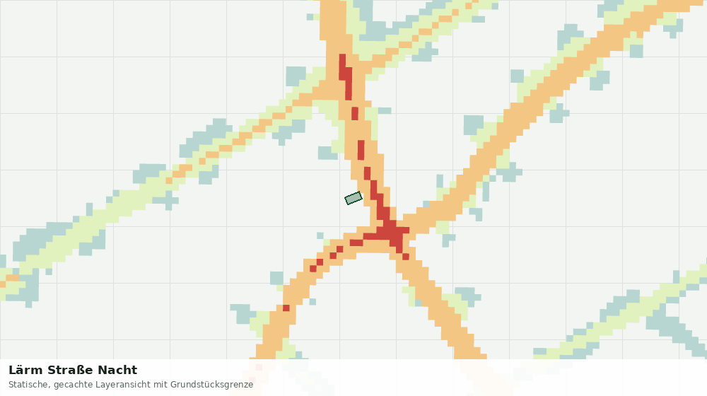 Statische Kartenansicht: Lärm Straße Nacht