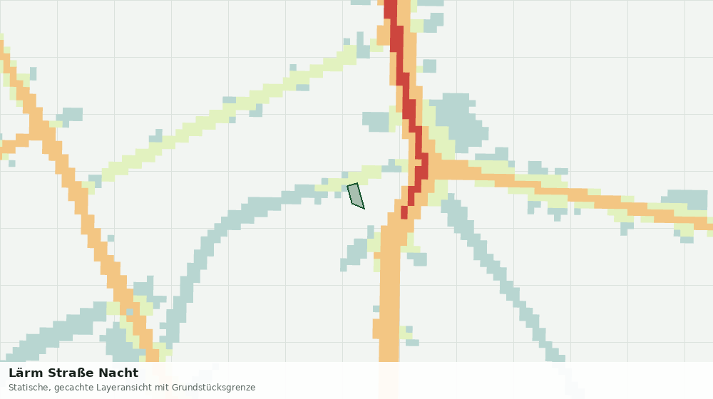 Statische Kartenansicht: Lärm Straße Nacht