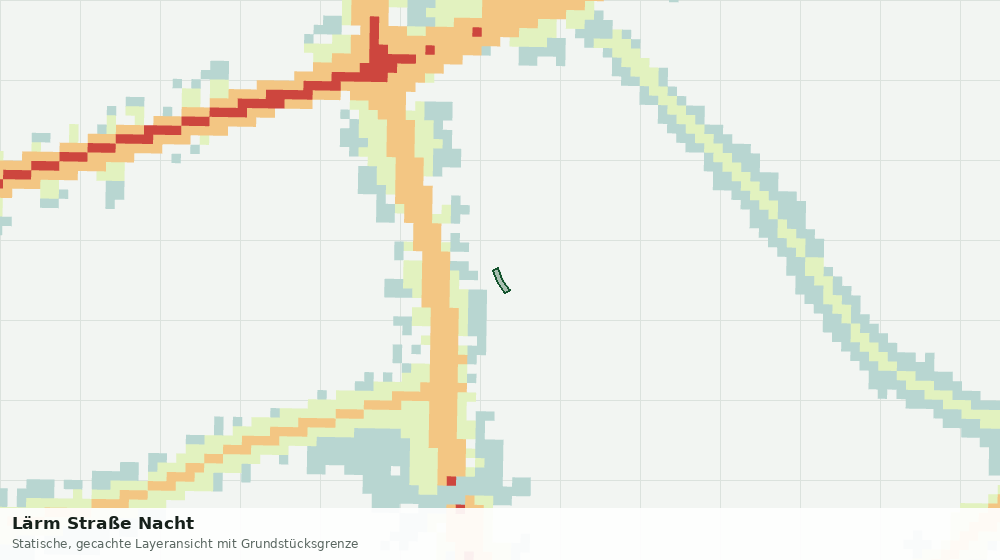 Statische Kartenansicht: Lärm Straße Nacht