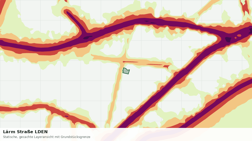 Statische Kartenansicht: Lärm Straße LDEN