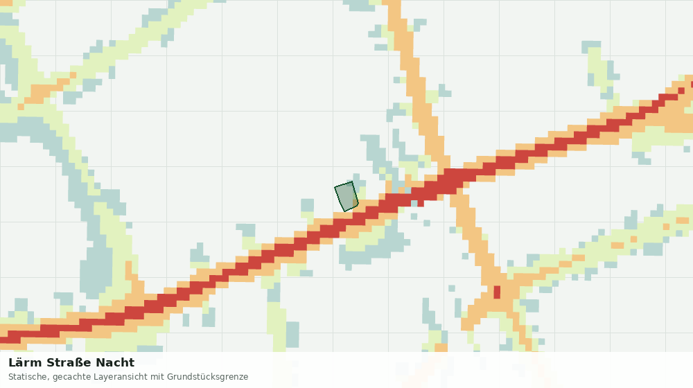 Statische Kartenansicht: Lärm Straße Nacht