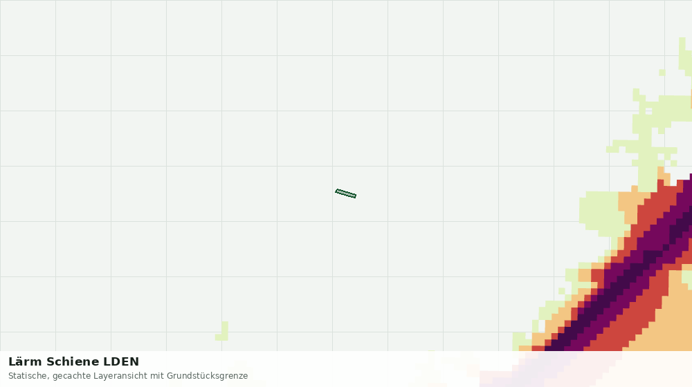 Statische Kartenansicht: Lärm Schiene LDEN