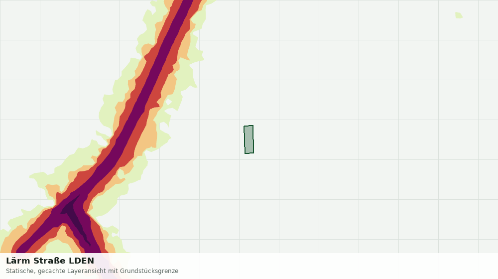 Statische Kartenansicht: Lärm Straße LDEN