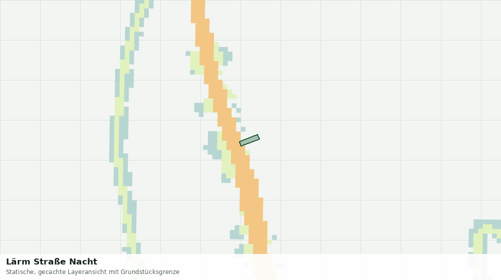 Statische Kartenansicht: Lärm Straße Nacht