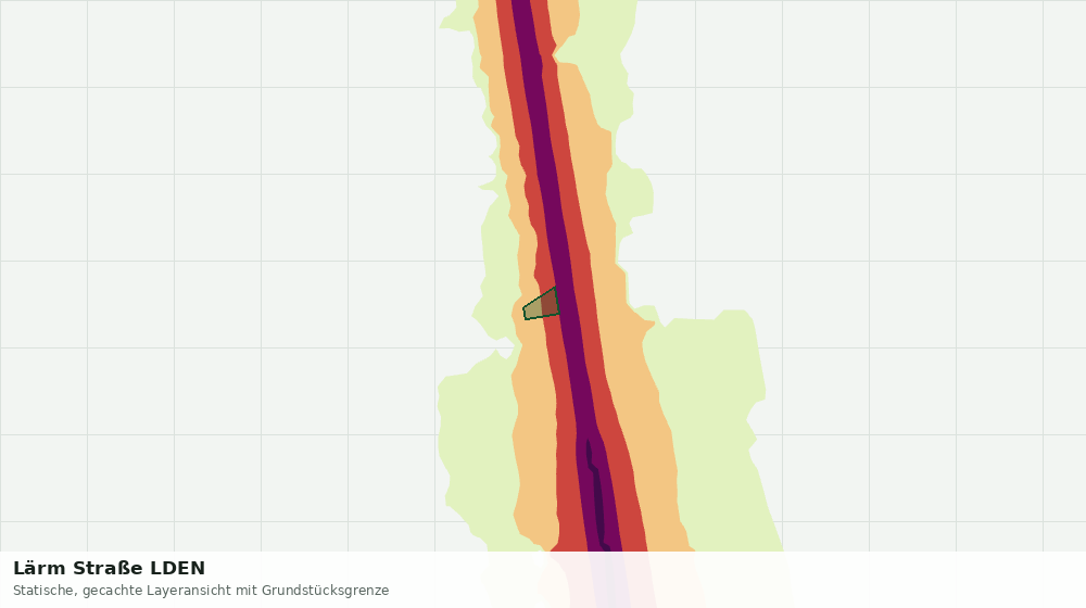 Statische Kartenansicht: Lärm Straße LDEN