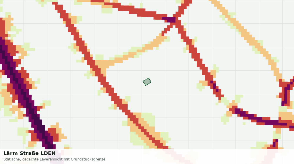 Statische Kartenansicht: Lärm Straße LDEN