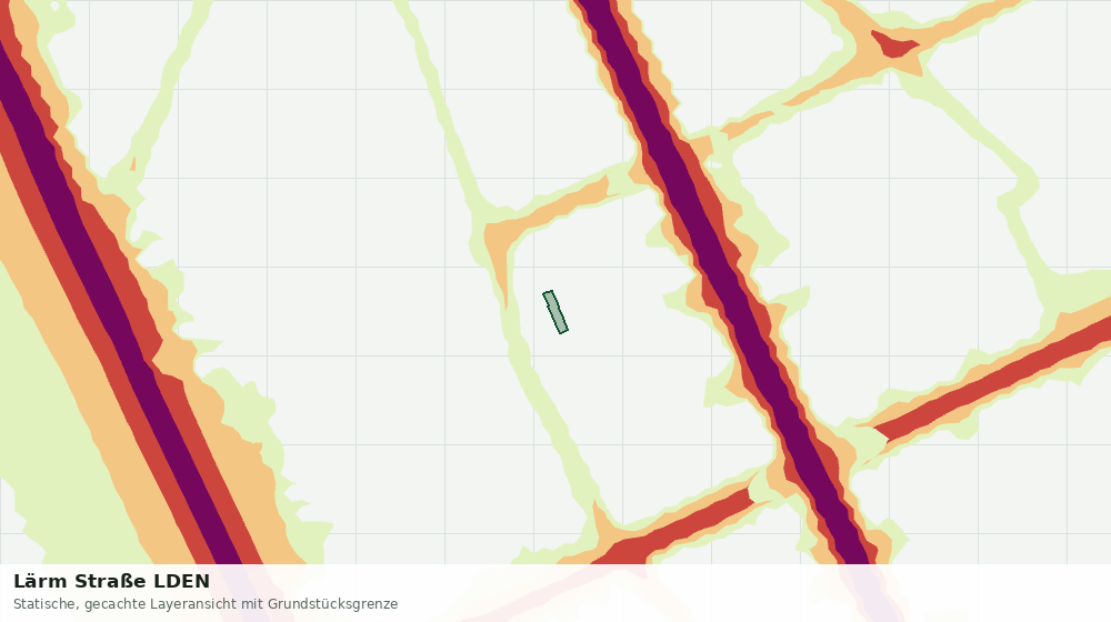 Statische Kartenansicht: Lärm Straße LDEN