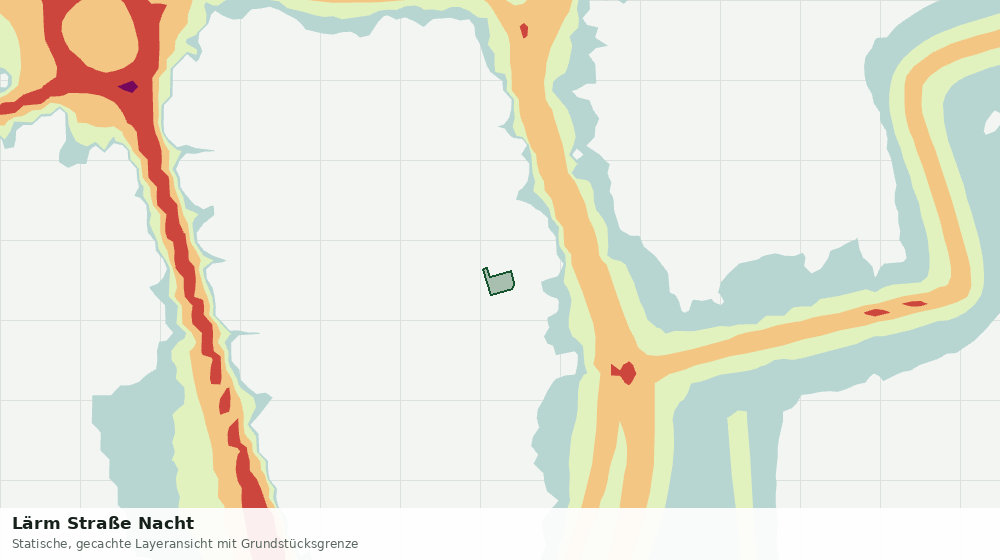Statische Kartenansicht: Lärm Straße Nacht