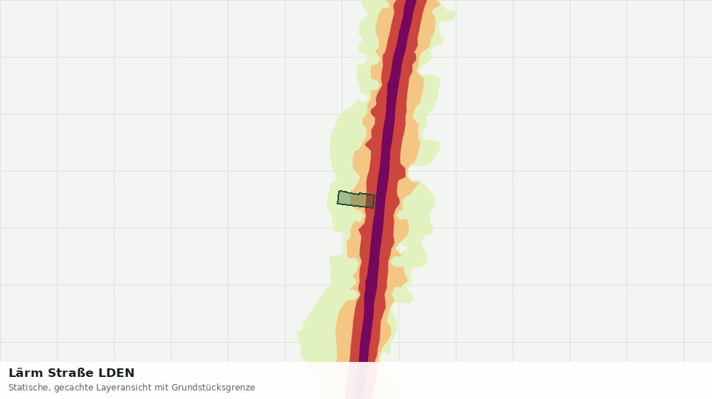 Statische Kartenansicht: Lärm Straße LDEN