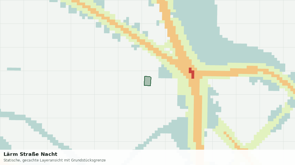 Statische Kartenansicht: Lärm Straße Nacht