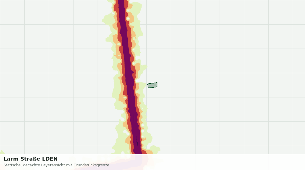 Statische Kartenansicht: Lärm Straße LDEN