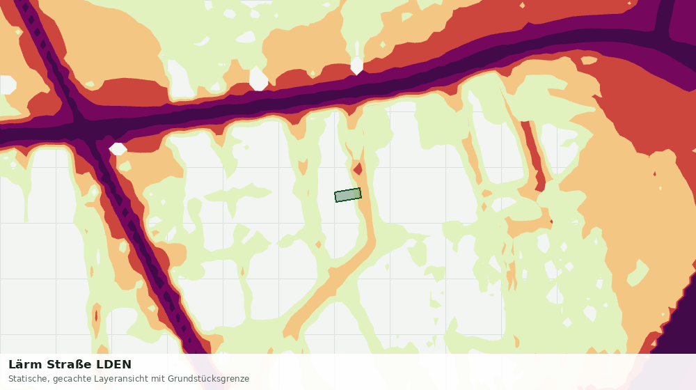 Statische Kartenansicht: Lärm Straße LDEN