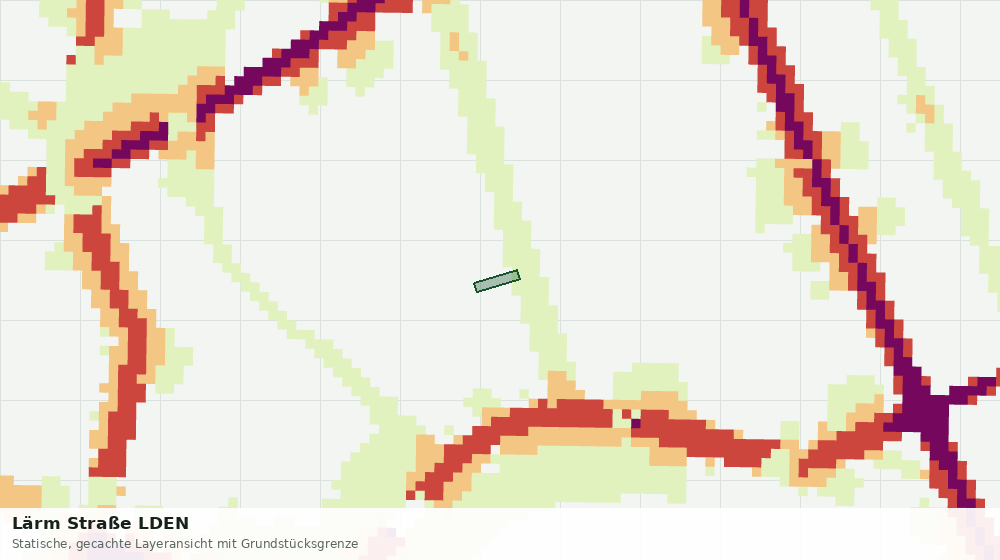 Statische Kartenansicht: Lärm Straße LDEN
