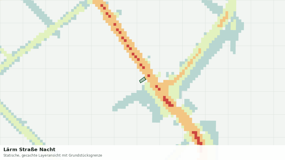 Statische Kartenansicht: Lärm Straße Nacht