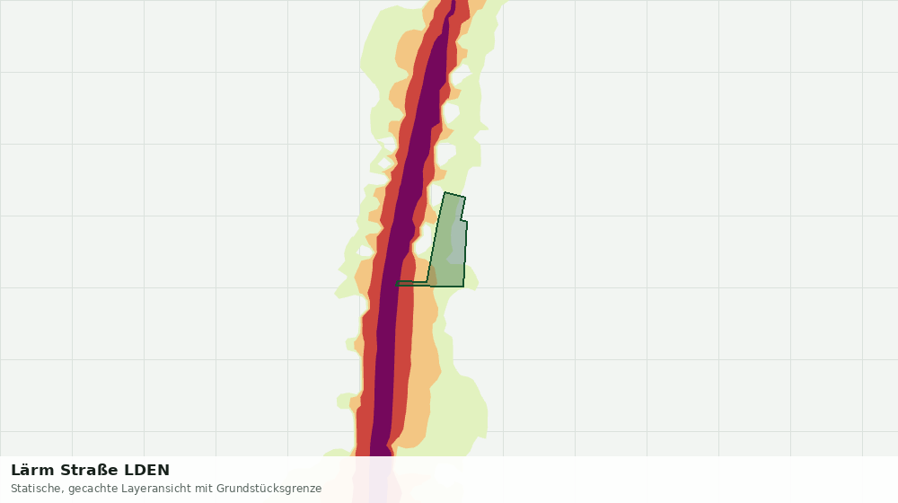 Statische Kartenansicht: Lärm Straße LDEN