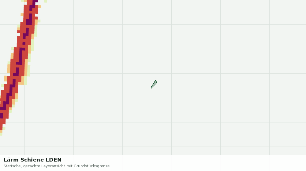 Statische Kartenansicht: Lärm Schiene LDEN