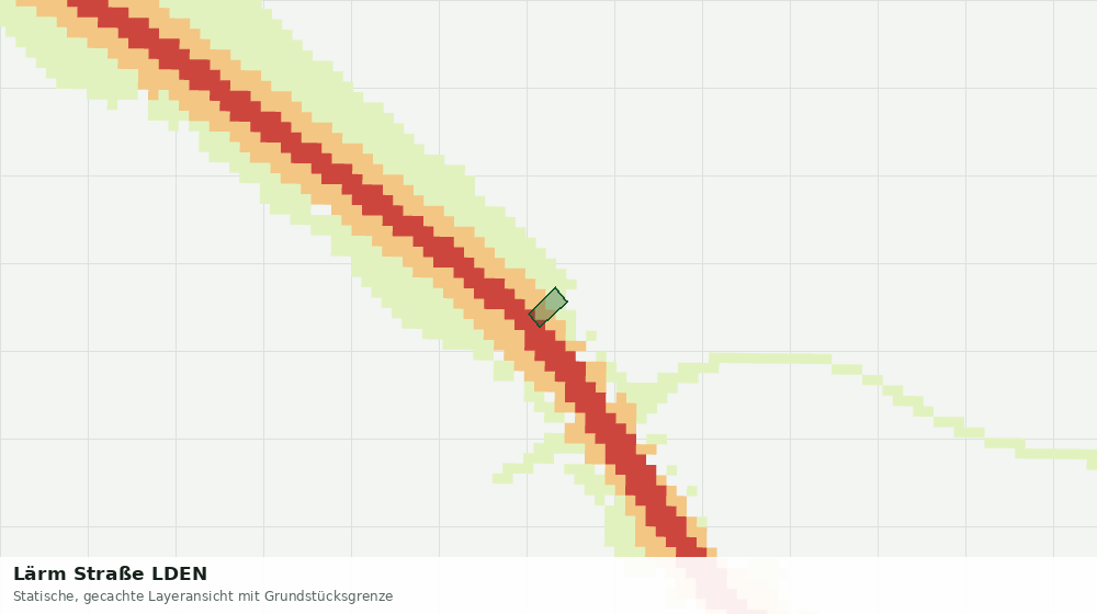 Statische Kartenansicht: Lärm Straße LDEN