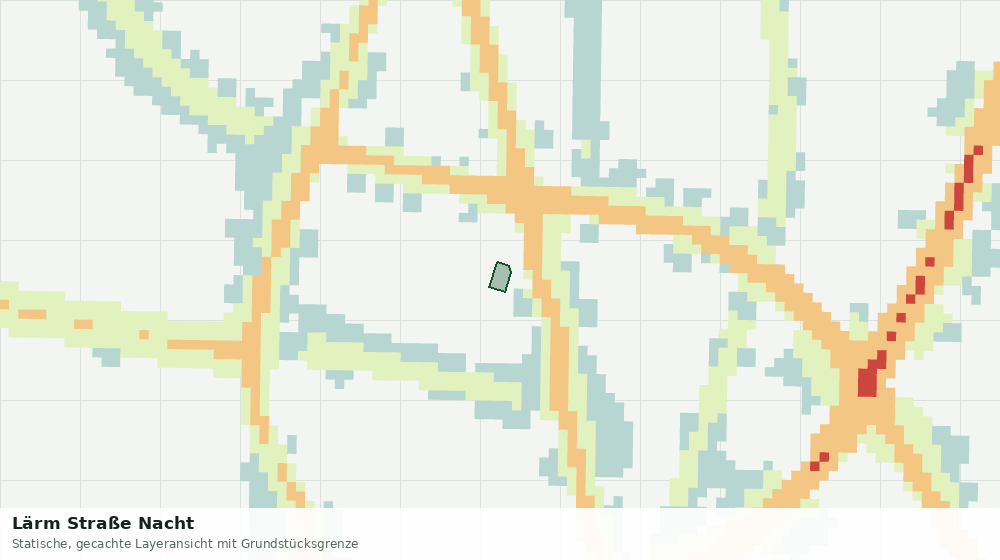 Statische Kartenansicht: Lärm Straße Nacht