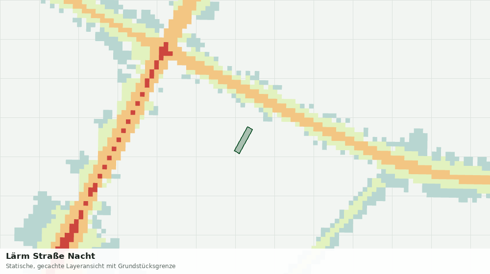 Statische Kartenansicht: Lärm Straße Nacht