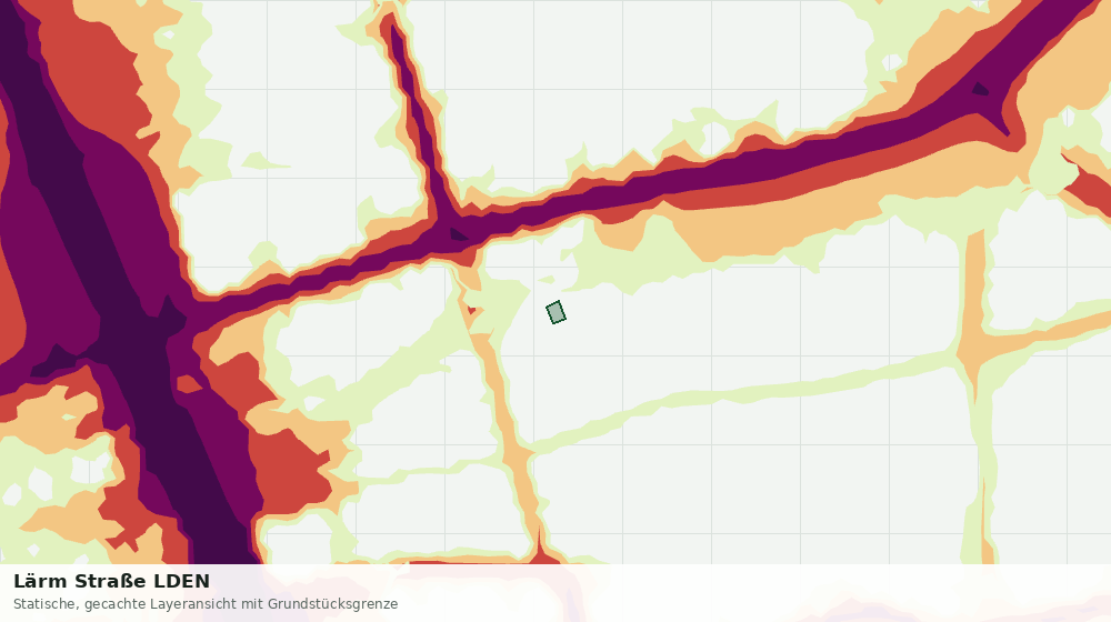 Statische Kartenansicht: Lärm Straße LDEN