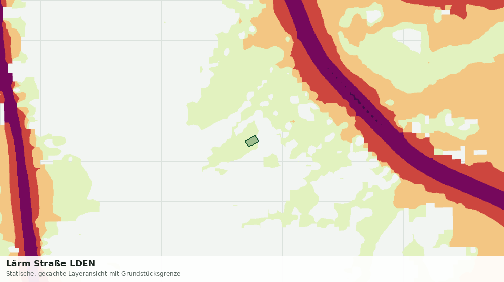 Statische Kartenansicht: Lärm Straße LDEN