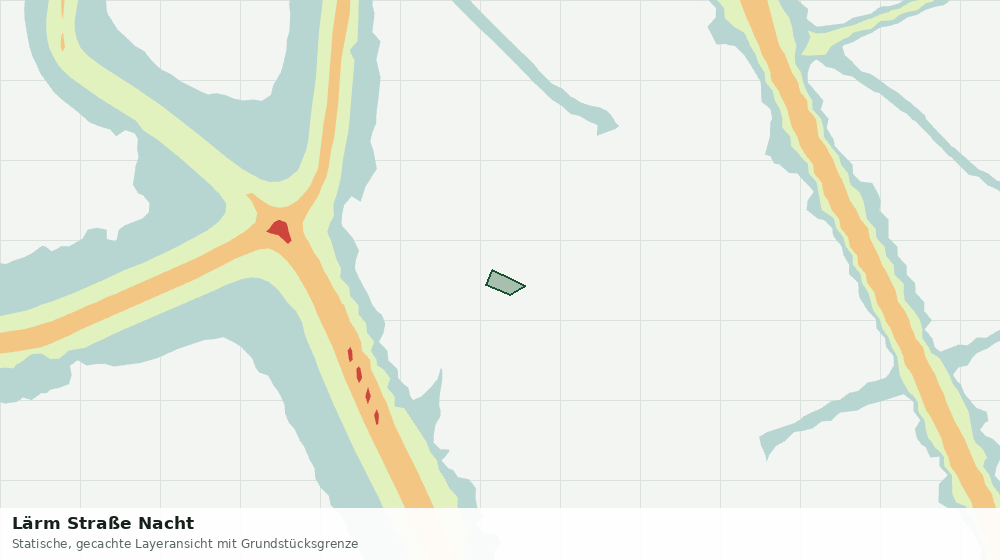 Statische Kartenansicht: Lärm Straße Nacht