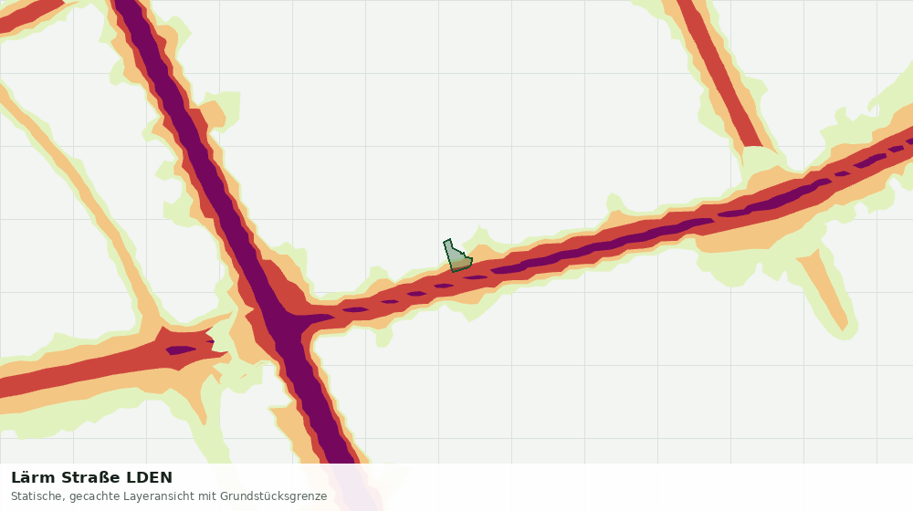 Statische Kartenansicht: Lärm Straße LDEN
