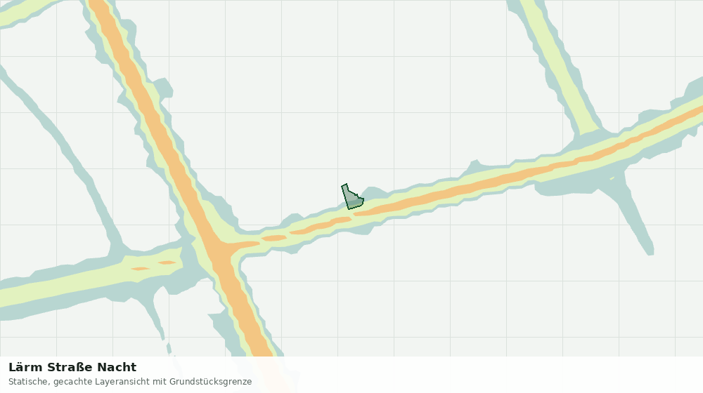 Statische Kartenansicht: Lärm Straße Nacht