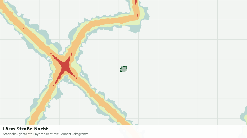 Statische Kartenansicht: Lärm Straße Nacht