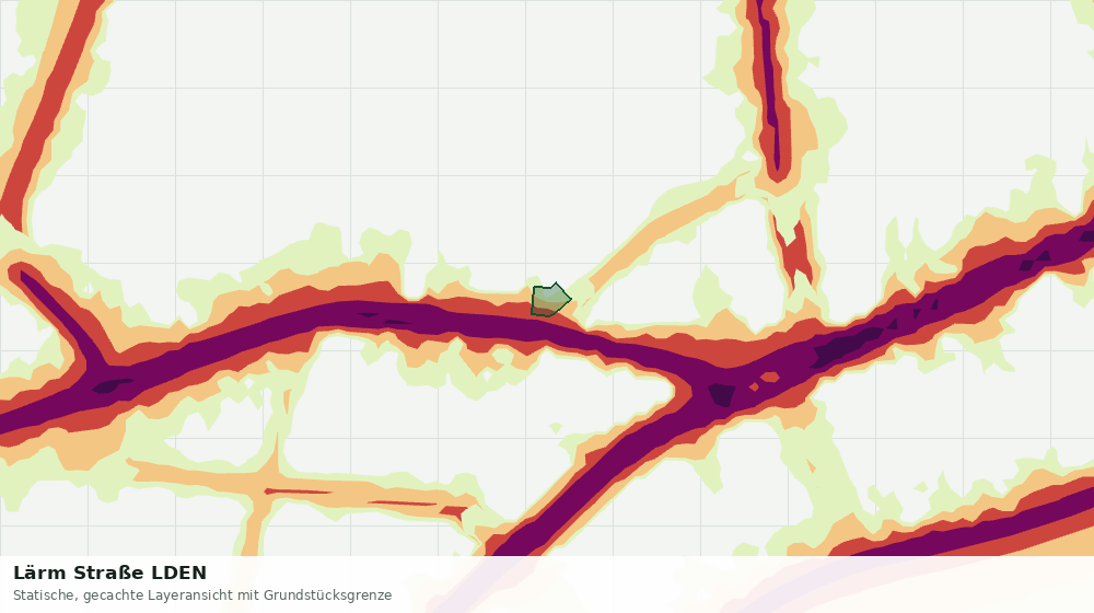 Statische Kartenansicht: Lärm Straße LDEN