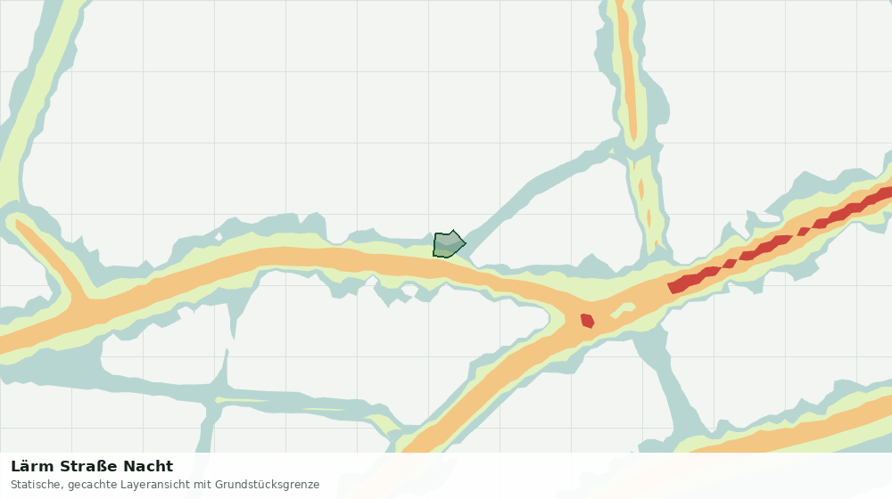 Statische Kartenansicht: Lärm Straße Nacht