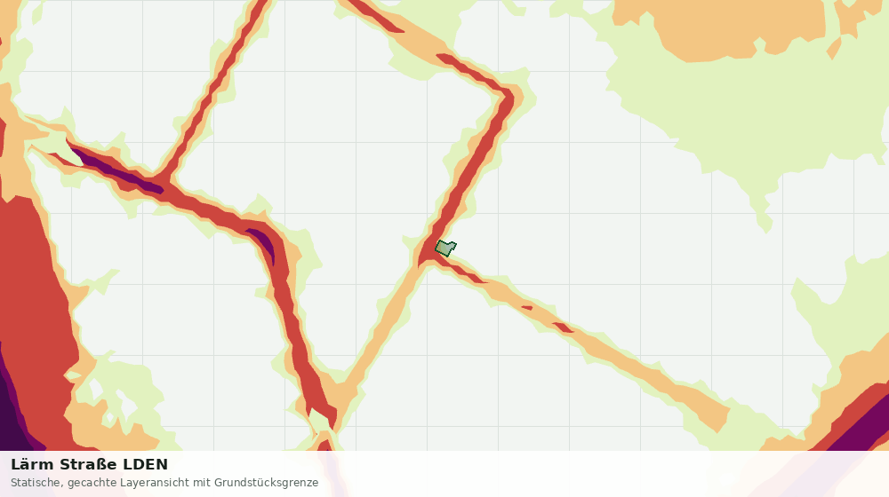 Statische Kartenansicht: Lärm Straße LDEN