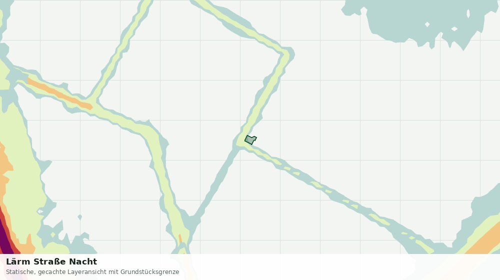 Statische Kartenansicht: Lärm Straße Nacht