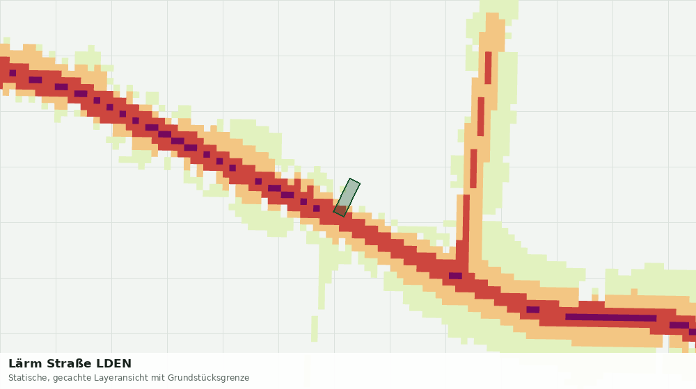 Statische Kartenansicht: Lärm Straße LDEN